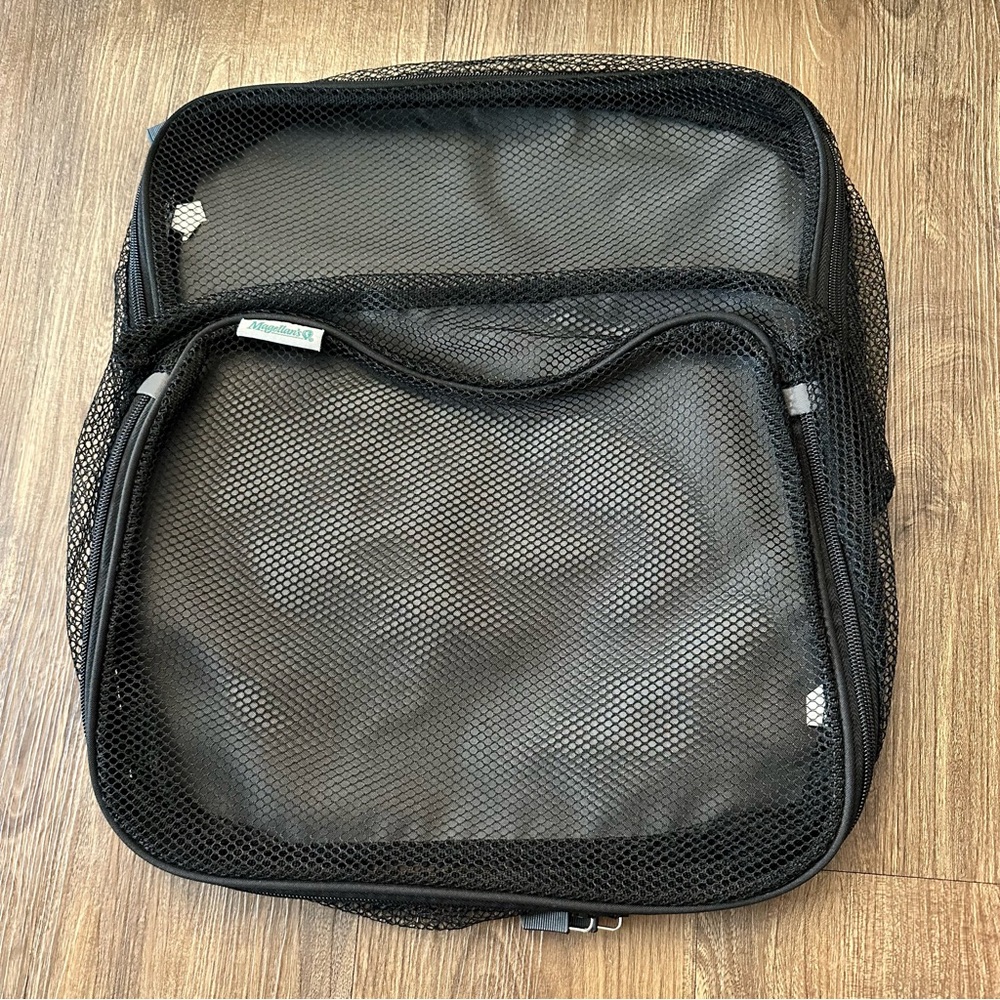 Black Mesh Travel Organizer Bags